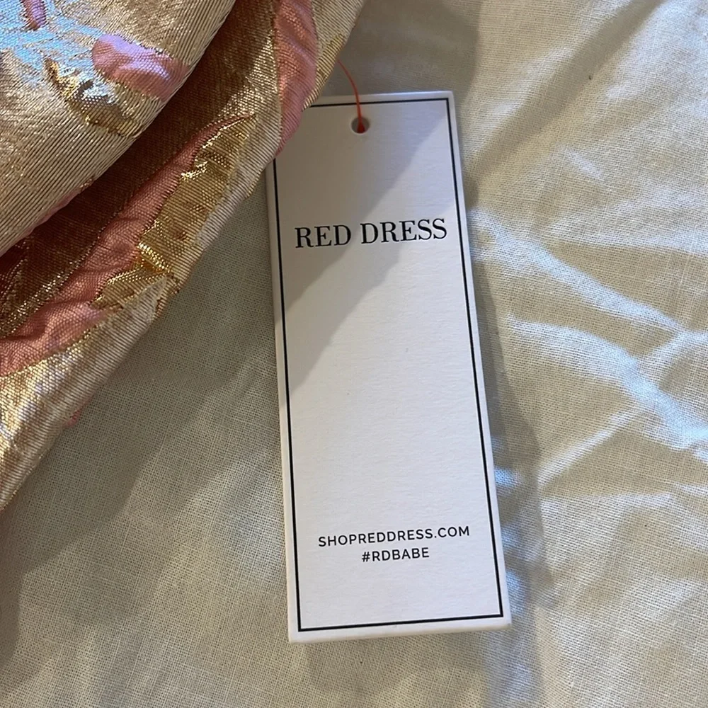 Pink and Gold Bow dress from Red Dress XS - Picture 4 of 6